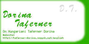 dorina taferner business card